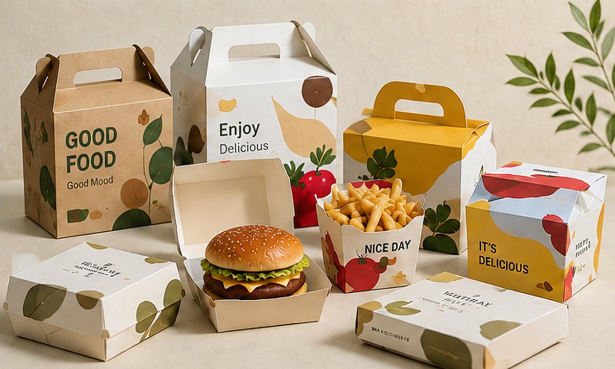 Custom printed food paper boxes