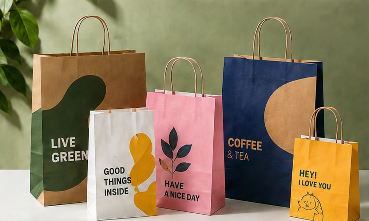 Custom printed paper bags