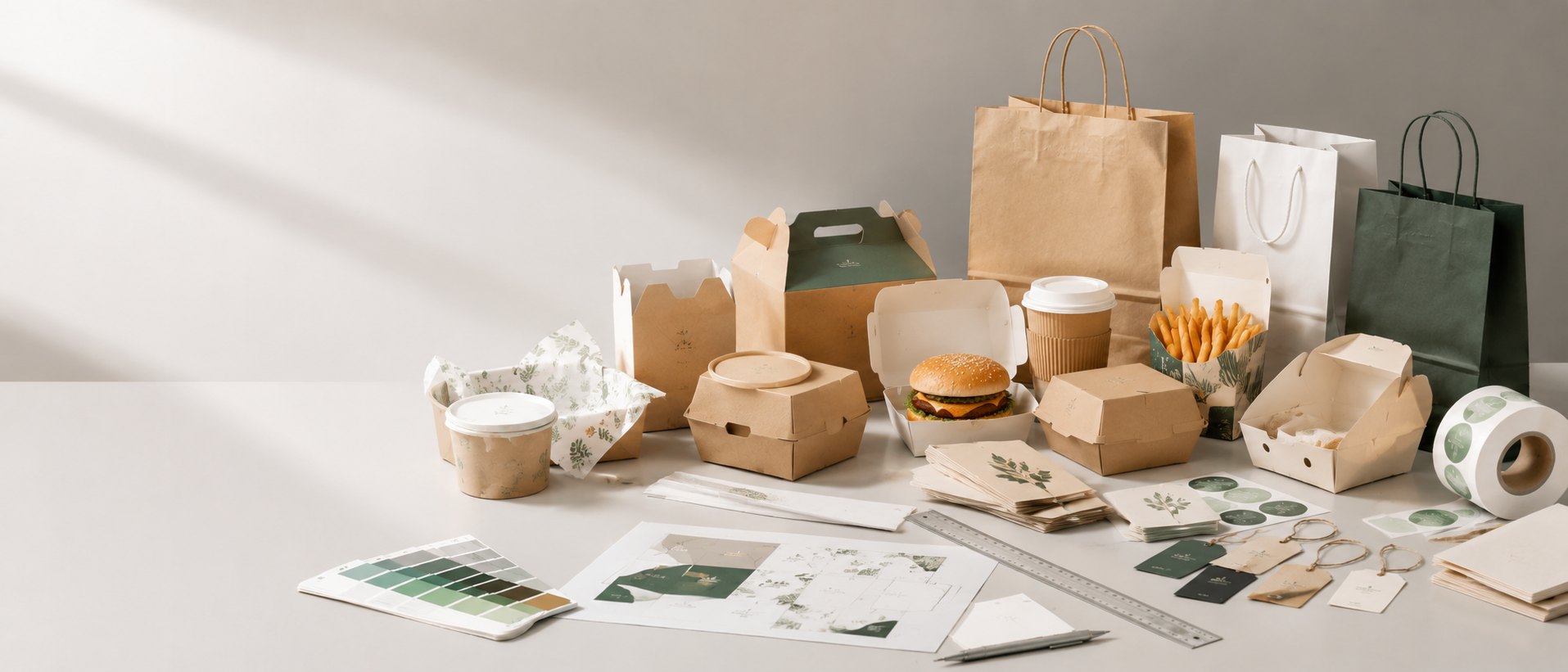 Custom printed paper packaging range
