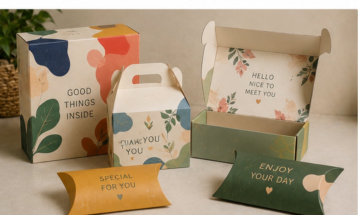 E-commerce paper boxes and promotional packaging